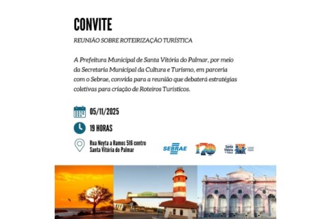🎯 Convite ao Setor de Turismo